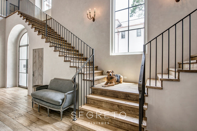 Segreto Finishes interior featured in Southern Home Fall and Modern Luxury magazine — plaster finishing detail