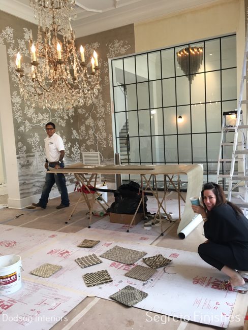Segreto Finishes plaster and paint interior in collaboration with Dodson Interiors — Houston luxury home project