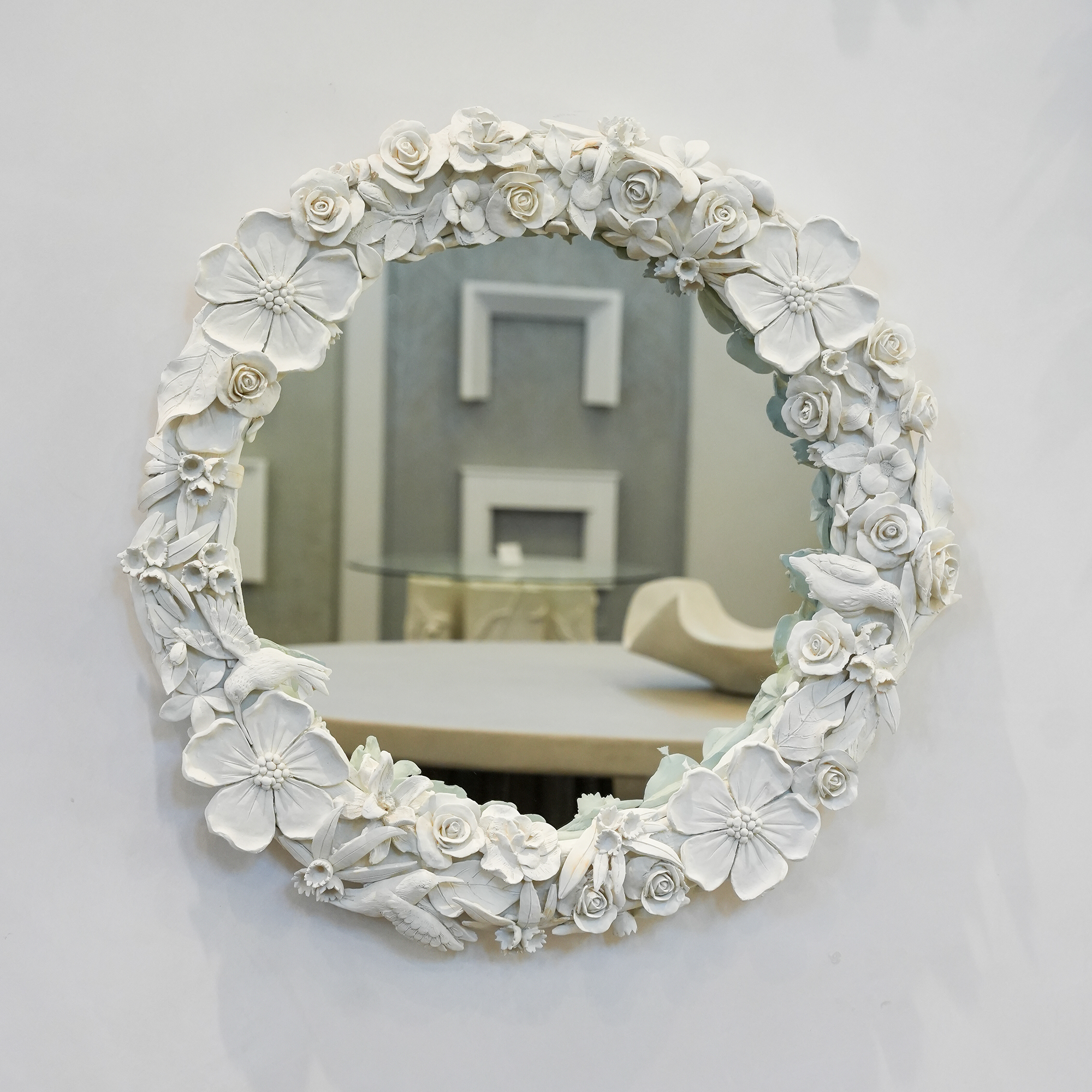 Sculptural Framed Mirror