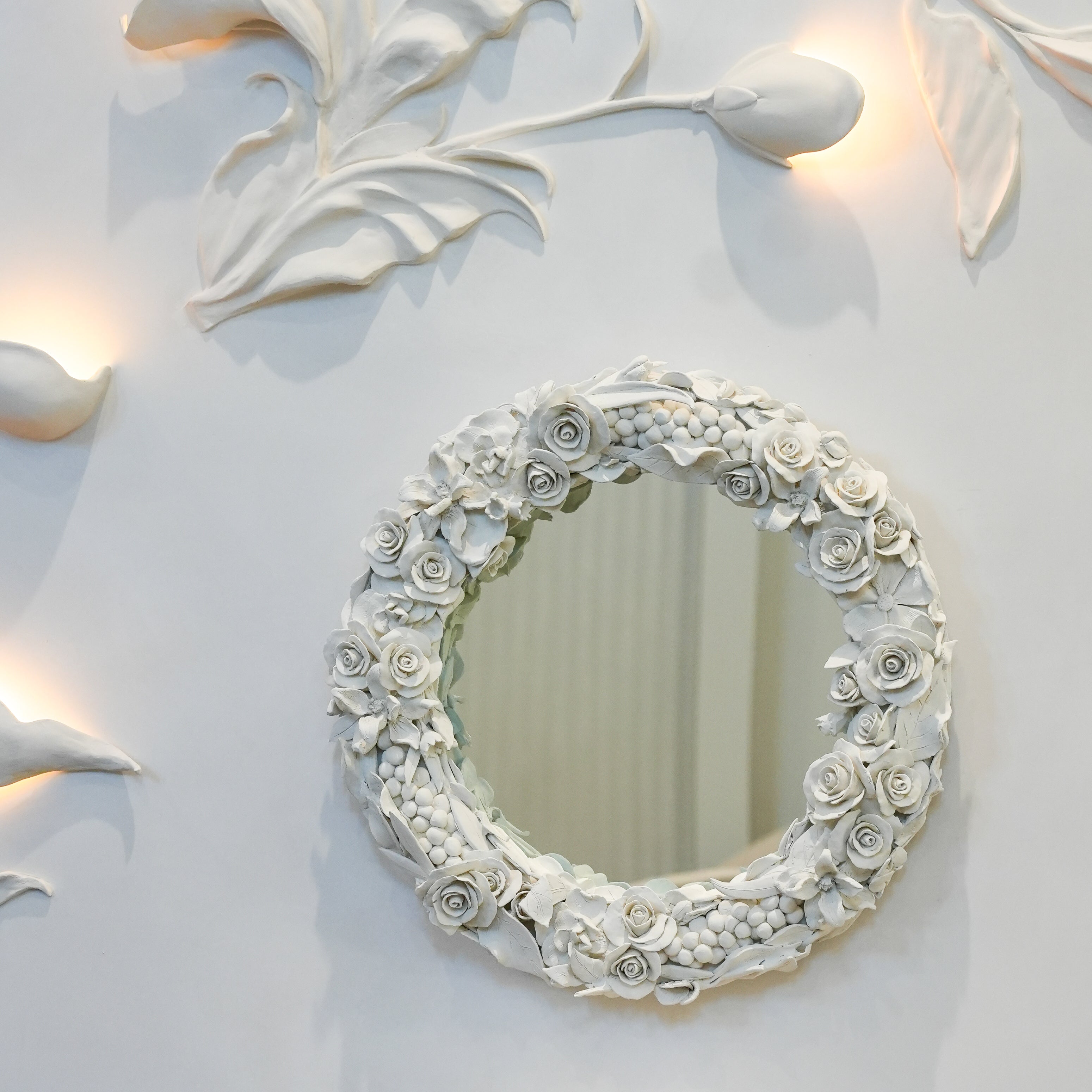 Sculptural Framed Mirror