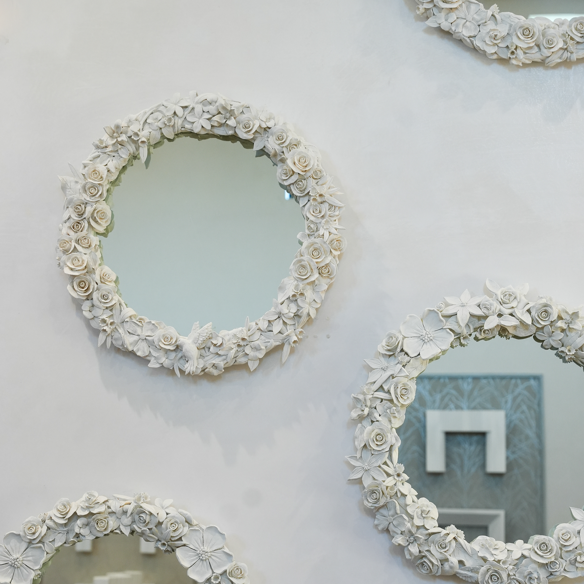 Sculptural Framed Mirror