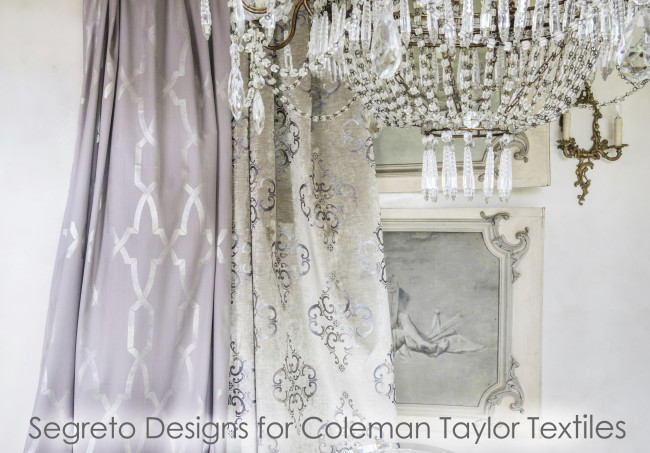 Segreto Secrets Blog-Segreto Designs for Coleman Taylor Textiles