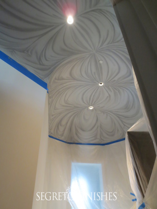 Draped Fabric Ceiling Treatment by Segreto