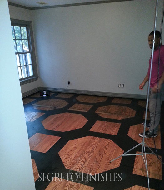 Geometric Pattern Floor Design by Segreto