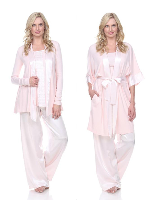 Silky PJs and robes at Segreto Boutique Houston