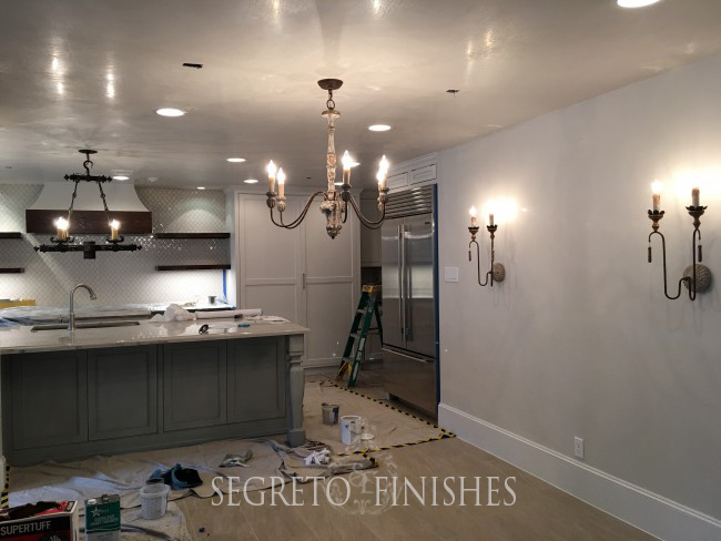 What Segreto Did Last Week! Segreto Secrets Blog! Plaster and Cabinet Finishes for New Kitchen