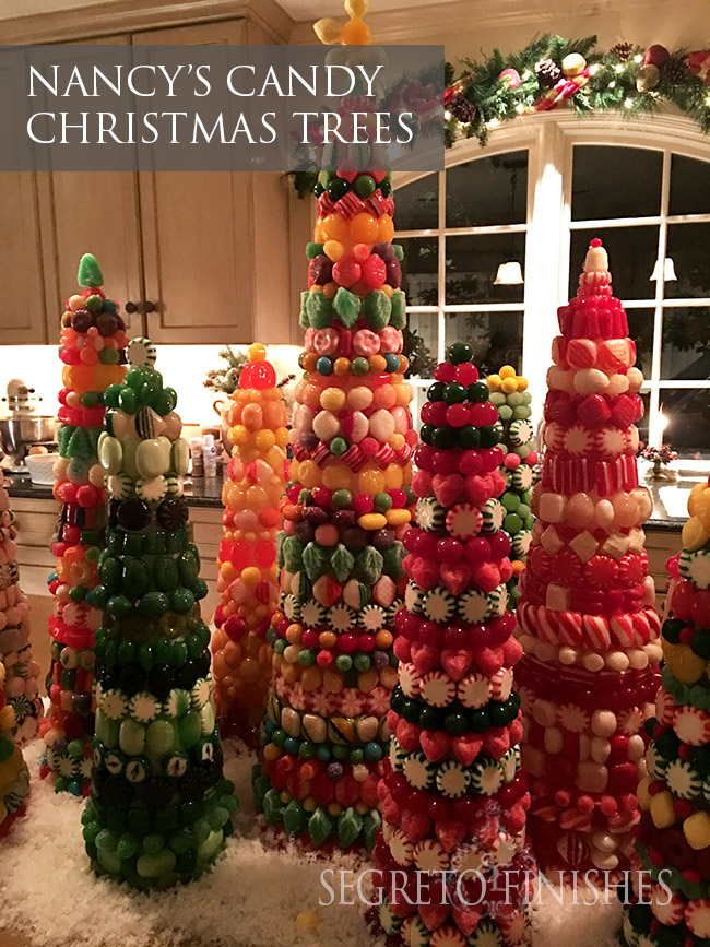 Segreto Secrets - How to Make Styrofoam Candy Christmas Trees - Holiday Crafts 2016