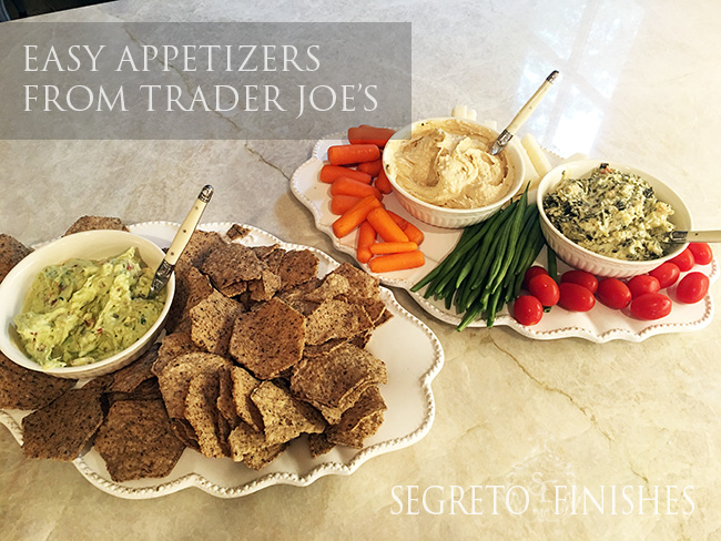 Segreto Secrets - My Favorite Things from Trader Joes - Easy Healthy Appetizer Platters