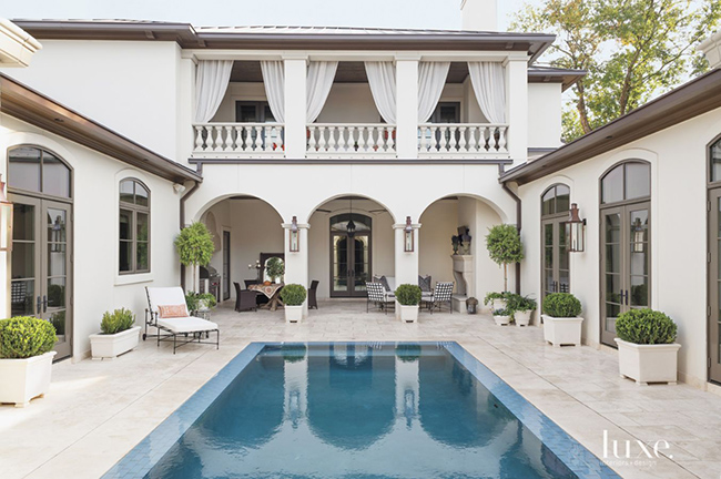 Segreto Secrets - Mediterranean Traditional Home Tour - Courtyard with Pool