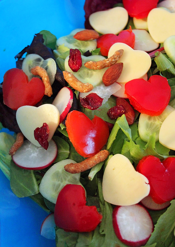 Segreto Secrets - My Valentine's Day Table Setting - Heart Salad