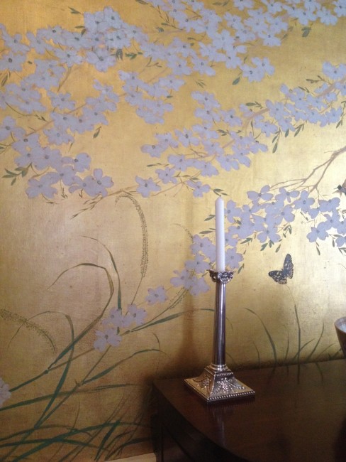 Segreto Secrets - Bayou Bend - Dining Room Wallpaper Close Up