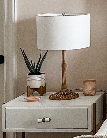 Nightstand and Lamp