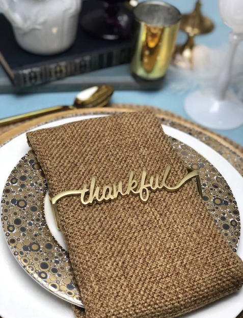Thankful napkin bars for fall inspiration