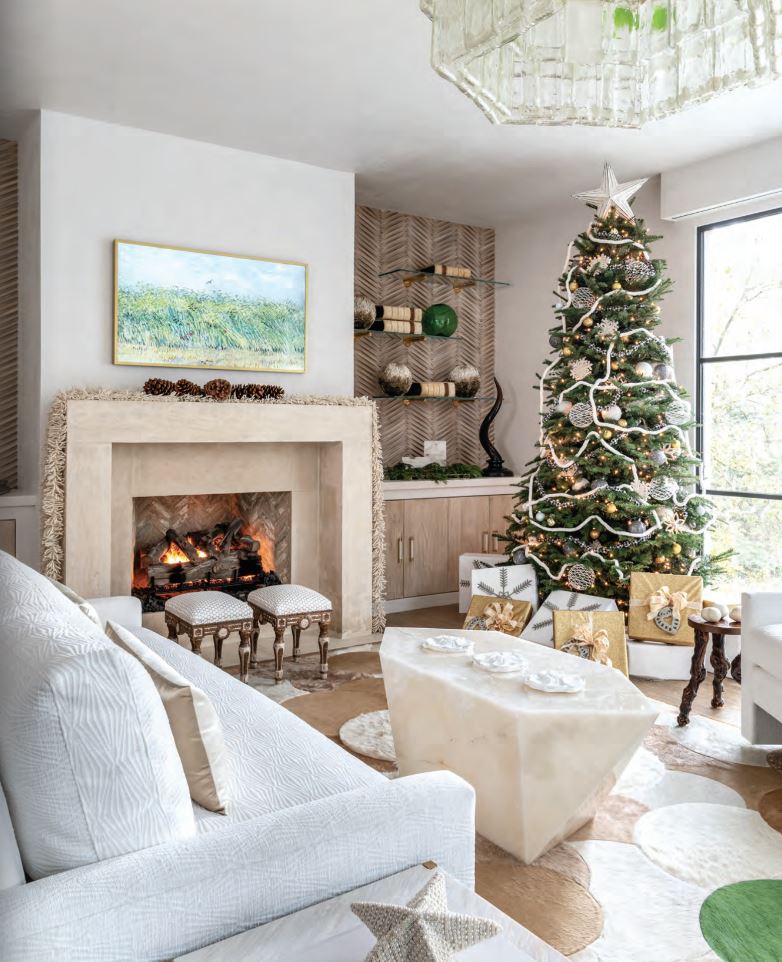 Holiday Décor in Living Room