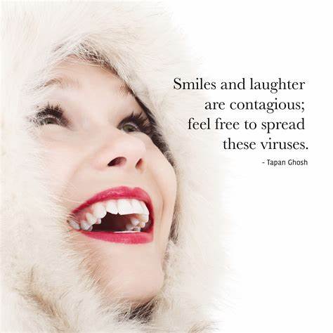 Smiles and laughter are contagious