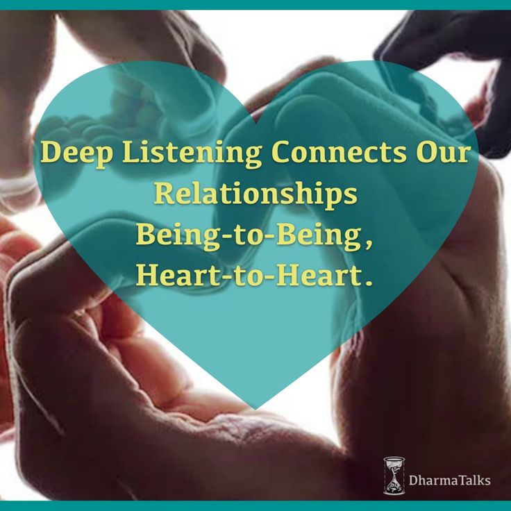 Deep Listening connects our relationships being-to-being, heart-to-heart.